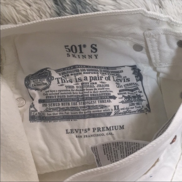 NWT 501 Levi’s white jeans. - Picture 16 of 16